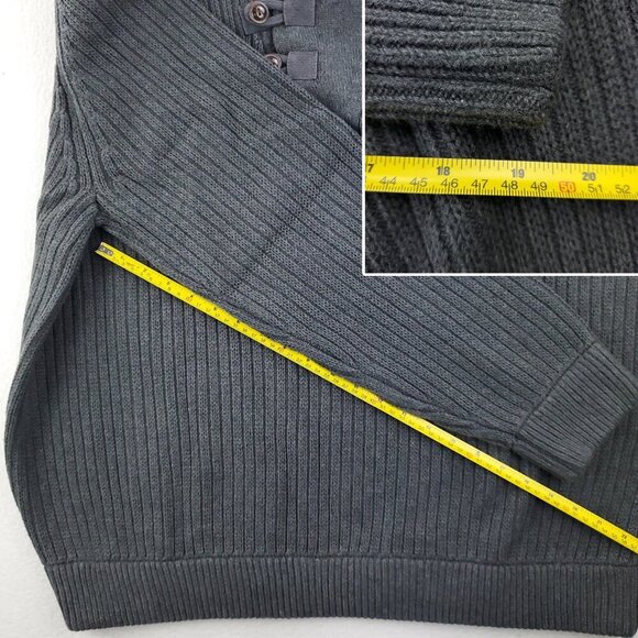 Duluth Trading Infantry Sweater High Shawl Neck Wool Blend Men's 3XL - Picture 7 of 10